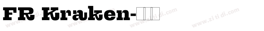 FR Kraken字体转换